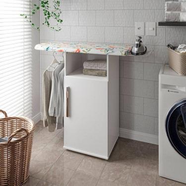 Imagem de Tábua De Passar Roupas Maria Flor Com Armário Multiuso - Branco