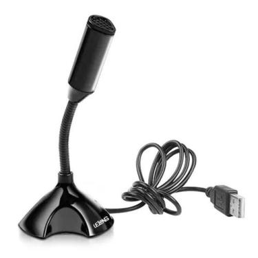 Imagem de Microfone Usb De Mesa Pc Mac Notebook Jogos Aulas Reunião - LC Cell
