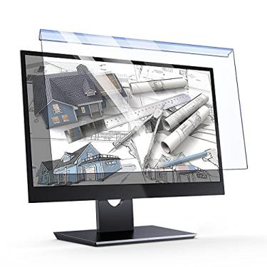 Imagem de eyesapajou Protetor de tela com bloqueio de luz azul – protetor de tela de luz azul para monitores panorâmicos de 20 e 22 polegadas – tela de computador com filtro de luz azul (49 x 31,8 cm)