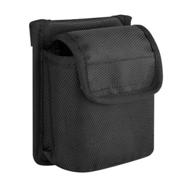 Imagem de MEELYHOME Bolsa de fita métrica portátil e segura com clipe de cinto para manter as ferramentas de medição convenientes e protegidas para eletricistas, carpinteiro, eletricista, suporte de fita