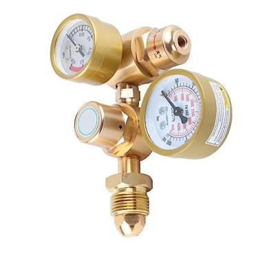 Imagem de Gás Soldagem Regulador Argon CO2 Medidor TIG MIG Flowmeter 4500psi Cilindro Pressão Válvula Redutora 1/4in Tomada 6.605GPM para Oficina