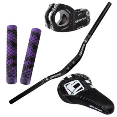 Imagem de Kit Gios Guidão Voador Manopla Mesa Giosbr 4trix Banco Gios, Roxo 2