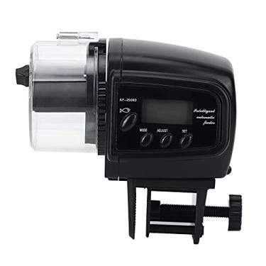 Imagem de Aparelhos de Alimentação de Peixes Alimentação Cronometrada 1 4 Vezes por Dia Com Tela de Exibição para Aquário Alimentador Automático de Peixes