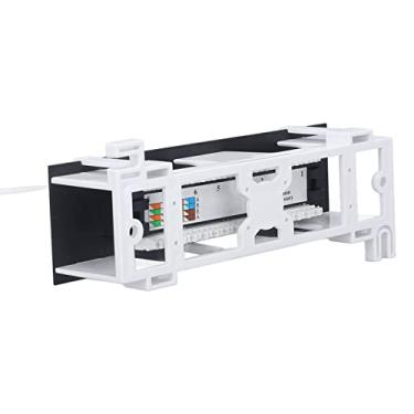 Imagem de Patch Panel de Montagem Em Parede de 8 Portas, Rede RJ45 Cat.6, Fiação Direta 568A/B, Design que Economiza Espaço para Conectividade Ethernet Doméstica ou de Escritório