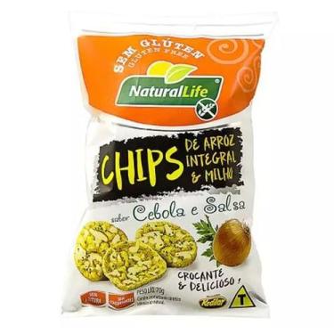 Imagem de Chips de Arroz Integral e Milho Sabor Cebola e Salsa Sem Glúten Natura
