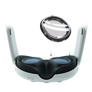 Imagem de Lente de prescrição PSI para óculos Quest3, Insertos compatíveis para acessórios de realidade virtual, miopia anti luz azul (uma lente) SPH:-4.50R