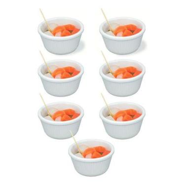 Imagem de Kit 7 Ramequins Molho 120ml 4,4cm 100% Melamina Gourmet Mix