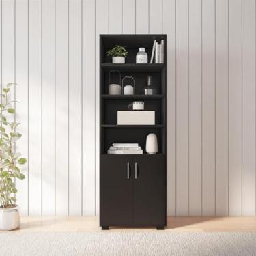 Imagem de Estante Monteros 2 PT Preta - Mobly