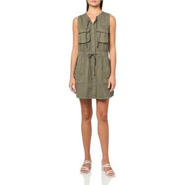 Imagem de Lucky Brand Vestido cargo feminino, Oliva empoeirada, G