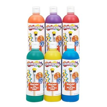 Imagem de BioColor 16 oz. Rainbow, 6 Pack, Paint, Arts and Crafts, School Art Supplies, Painting Supplies, Paints, Washable Paint, Non Toxic Paint, Craft Paint, Paint for Kids