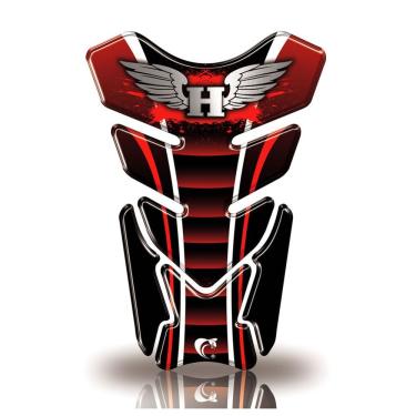 Imagem de Protetor De Tanque Adesivo Moto Honda Asa Vermelho