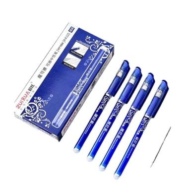 Imagem de Caneta Azul Apagável Kit com 5 Unidades Preto (Azul-20 Unidades)