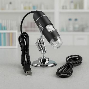 Imagem de Mini Microscópio De Mão Usb Digital Para Estudo - RELET