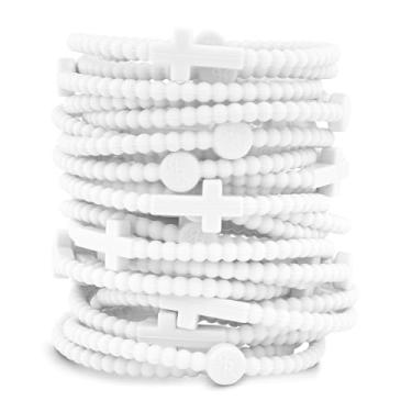 Imagem de Ryan & Rose Pulseiras Jesus - Pulseira de silicone com cruz, Extra Small, Silicone, Sem Pedra Preciosa