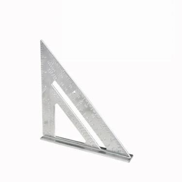 Imagem de Régua Triangular De 7 Polegadas, Liga De Alumínio, Carpintaria, Ferram