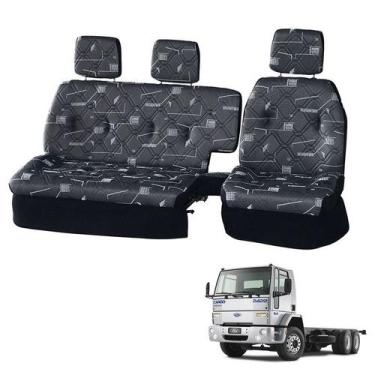 Imagem de Sofá Cama Banco Completo Ford Cargo 2001 2002 2003 2004 Cinz - Pampa