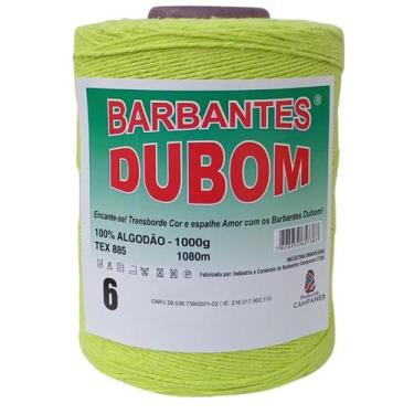 Imagem de Barbante Dubom Verde Neon - 1 Kg - Fio 6 - 1080m - Barbantes DUBOM