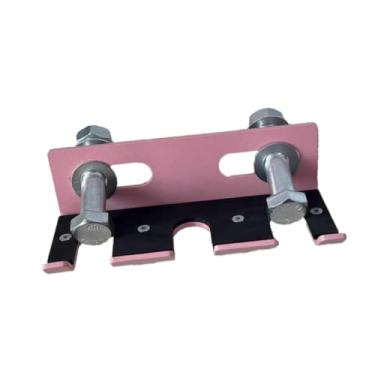 Imagem de Colaxi Suporte de barra para rack de agachamento, suporte de barra de academia, acessório comercial para academia doméstica com furo de 26 mm para de supino, Rosa