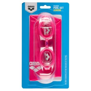 Imagem de arena Kit Natacao Infantil Pool Set Jr Com Oculos/ Touca Rosa