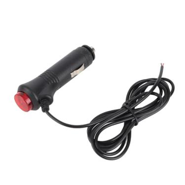 Imagem de Plugue de Luz de Cigarro Com Interruptor 12 V 24 V para Fios Isqueiros de Cigarro de Carro 1,5 M