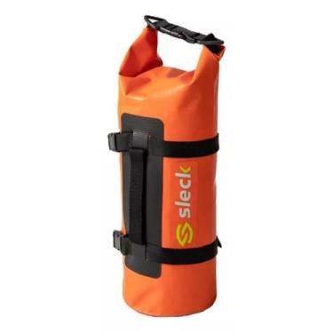 Imagem de Bolsa Sleck Impermeável Bike Moto Laranja, 12L