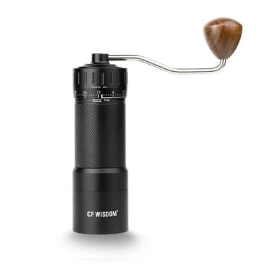 Imagem de Moedor De Café Manual De Alumínio Portátil Ajuste Externo Recipiente D