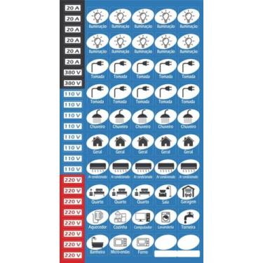 Imagem de Adesivo Quadro Disjuntor Sinalização Energia Quadro De Força - CIMG