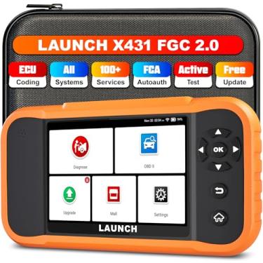 Imagem de LAUNCH Scanner X431 Creader Elite 2.0 FGC OBD2, codificação ECU, ferramenta de digitalização bidirecional para Ford, para GM, Chrysler, 100+ reinicialização, diagnóstico completo do sistema, FCA