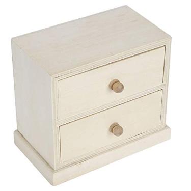 Imagem de KIMISS Caixa de Armazenamento de Madeira Elegante para Cosméticos, Jóias e Documentos - Organizador Multiuso Com Gavetas, Ideal para Uso Em Casa e No Escritório