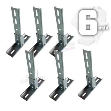 Imagem de 06un. Suporte fixador ajustável para motor portão basculante - MRA