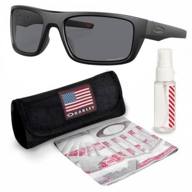 Imagem de OAKLEY DROP POINT OO9367 Óculos de sol retangular com kit oficial de óculos, Preto fosco, 60 mm