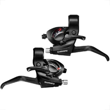 Imagem de Alavanca Passador Marcha Cambio Shimano Tourney EF-41 3 x 7v 21v com manetes freio Mtb
