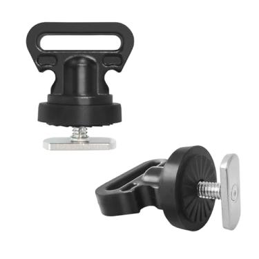 Imagem de EDSRDPLT Suporte de amarração para trilho de caiaque, preto, amarração horizontal ou vertical para prender o refrigerador, caixa e outros acessórios de caiaque