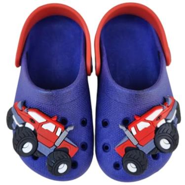 Imagem de Babuche Infantil Menino Carro Caminhonete Dulupé, Sandália Leve e Macia com Solado Antiderrapante (BR, Criança de 4 a 8 anos, Faixa Numérico, 31, 32)