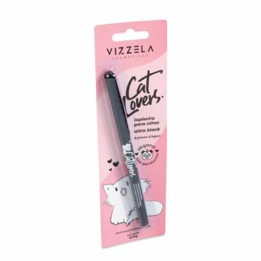 Imagem de Lapiseira para Olhos Vizzela Cat Lovers Ultra Black Cor Preta 0,24g