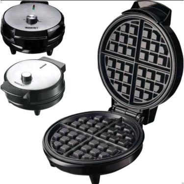 Imagem de Maquina De Waffles E Panquecas 1000W Antiaderente Inox 110V