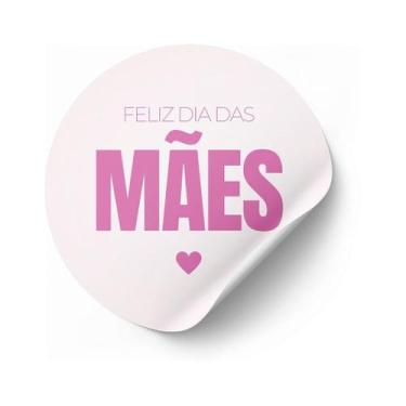 Imagem de Adesivos Frase: Feliz dia das Mães - 1000 unidades - PRONTO PRINT