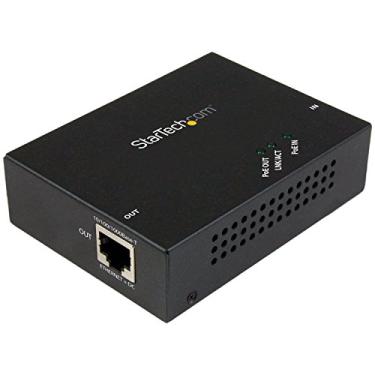 Imagem de StarTech. com 1 porta Gigabit PoE + extensor 802.3at e 802.3af - 100 m - extensor de energia sobre Ethernet - extensor de rede PoE repetidor (POEEXT1GAT)