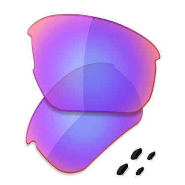 Imagem de SAUCER Lentes de reposição premium e protetores de nariz para Oakley Flak Beta OO9363 | Óculos de sol Flak Beta Low Bridge Fit OO9372 High Defense - Shield G30 polarizado