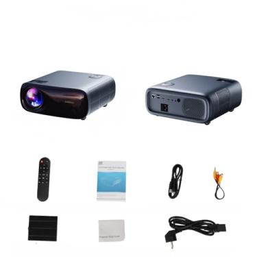 Imagem de Projetor 1080P Nativo 22000LM Support HDR10 4K 5G Home Theater Projetor Correção Automática 360 ° Flip De Image(Cinza)