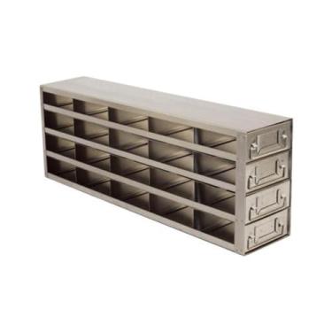 Imagem de Crystal Technology UFD-342 Rack para freezer com gaveta para caixa de 5 cm, aço inoxidável, tampa de 7,5 x 10 cm