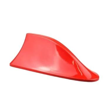 Imagem de Antena Veículo Automotivo Shark Tipo Barbatana Tubarão Universal Esportiva Funcional Recepção Rádio Sinal AM FM Teto Carro Universal Cores (VERMELHA Shark Tubarão)