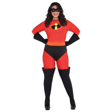 Imagem de Amscan Mrs. Incredible Halloween Costume for Women, Disney, The Incredibles, Plus (22-24), with Accessories