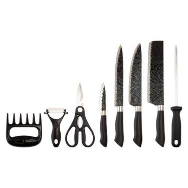 Imagem de Faqueiro Churrasco Kit 8 Pcs Aco Inox E Plástico Clink