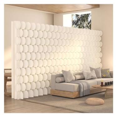 Imagem de Biombos e Divisórias Divisória De Ambiente Retrátil Dobrável, Divisória De Privacidade, Tela De Painel De Papel Espesso Para Separação De Ambientes, Divisória De Tela Decorativa Moderna Para Escritóri