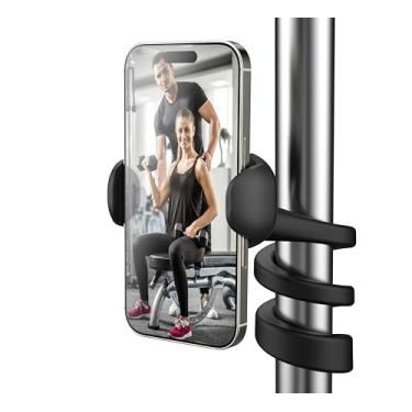 Imagem de Suporte de telefone flexível para esteira, carrinho de bebê, bicicleta giratória Pelaton, bicicletas ergométricas, elípticas, carrinho de compras, mesa, suporte de telefone de braço longo portátil de