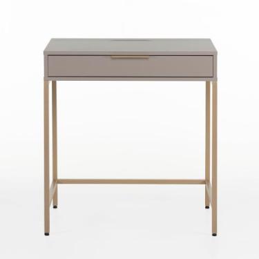 Imagem de Escrivaninha Square 1 Gaveta 70cm x 48cm - Casavee, Nude Gianduia