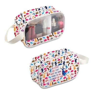 Imagem de BDPWSS Mary Movie Makeup Bag In Every Job That Must Be Done There Is An Element Of Fun Travel Pouch Umbrella Fans Gift, In Every Job MB, À prova d'água