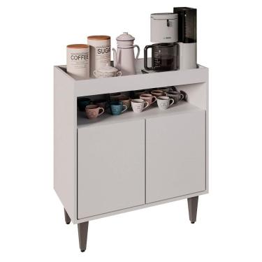 Imagem de Balcão Aparador Buffet Cantinho Do Café 71cm Lice Z34 Branco - Mpozenato