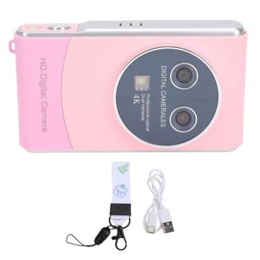 Imagem de Acouto Câmera Digital 4K Lente Dupla 36mp 15x Zoom Auto Focus Screen 3 Polegadas Anti Shake Vintage Câmera para Viagens No Campus (Rosa)